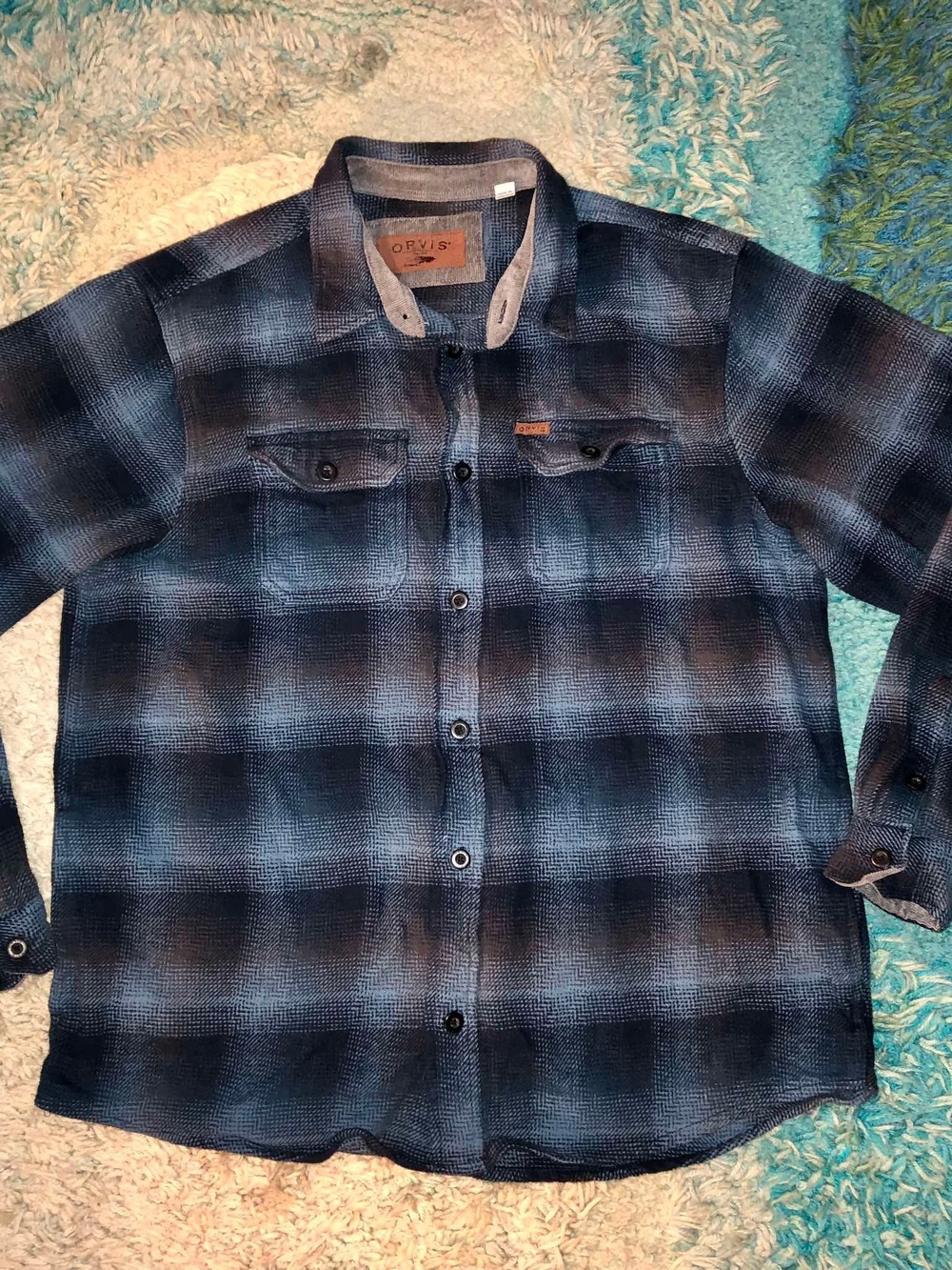 Orvis Heavyweight Flannel Shirt Size XL